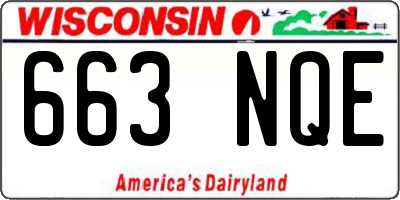 WI license plate 663NQE