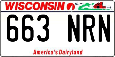 WI license plate 663NRN