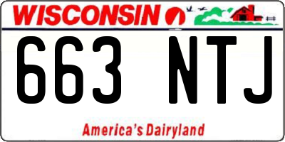WI license plate 663NTJ
