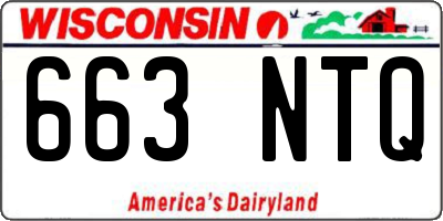 WI license plate 663NTQ