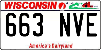 WI license plate 663NVE