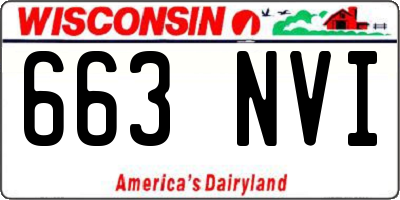 WI license plate 663NVI