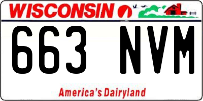 WI license plate 663NVM