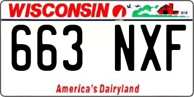 WI license plate 663NXF