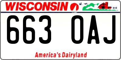 WI license plate 663OAJ
