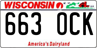 WI license plate 663OCK