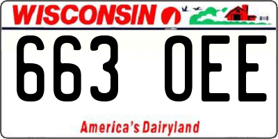 WI license plate 663OEE