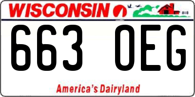 WI license plate 663OEG