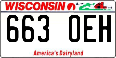 WI license plate 663OEH