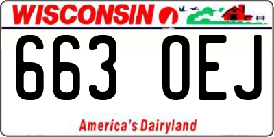 WI license plate 663OEJ