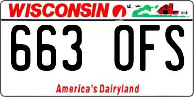 WI license plate 663OFS
