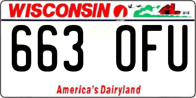 WI license plate 663OFU