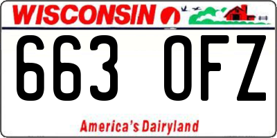 WI license plate 663OFZ