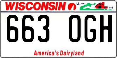 WI license plate 663OGH