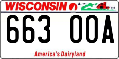 WI license plate 663OOA