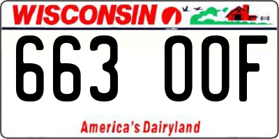 WI license plate 663OOF