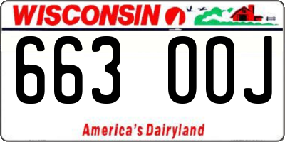 WI license plate 663OOJ