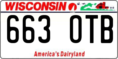 WI license plate 663OTB
