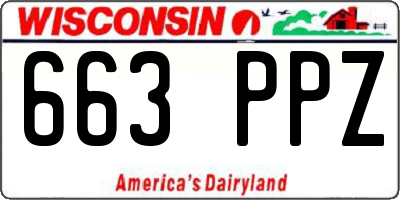 WI license plate 663PPZ