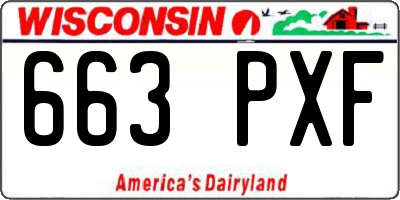 WI license plate 663PXF