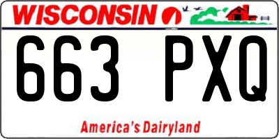 WI license plate 663PXQ