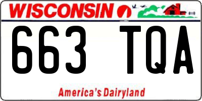 WI license plate 663TQA