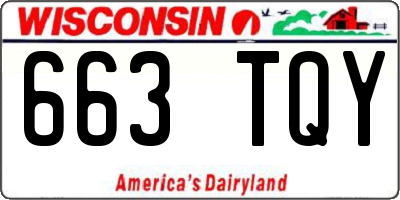 WI license plate 663TQY