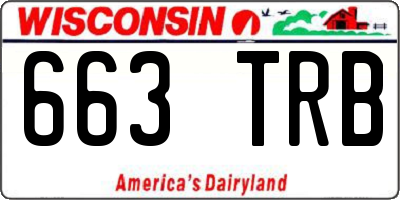 WI license plate 663TRB