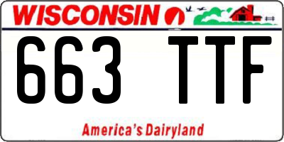 WI license plate 663TTF