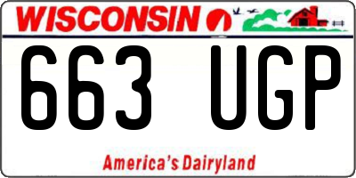 WI license plate 663UGP