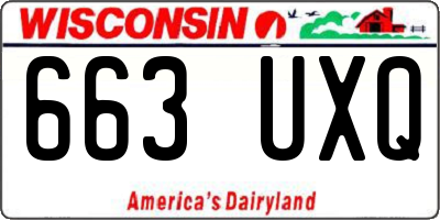 WI license plate 663UXQ