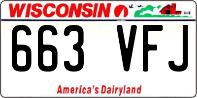 WI license plate 663VFJ