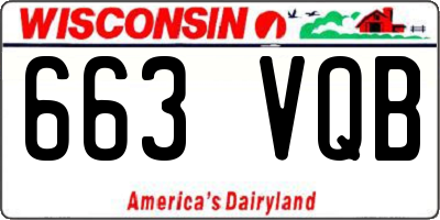 WI license plate 663VQB