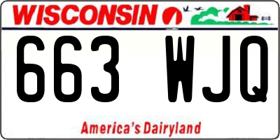 WI license plate 663WJQ