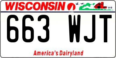 WI license plate 663WJT