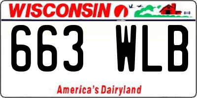 WI license plate 663WLB