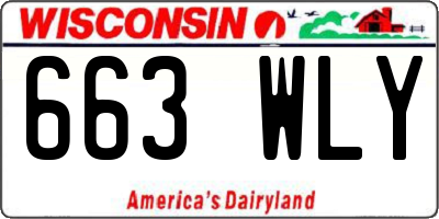 WI license plate 663WLY