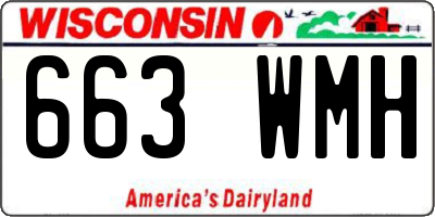 WI license plate 663WMH