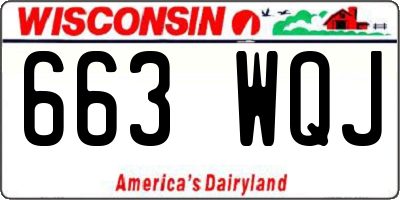 WI license plate 663WQJ