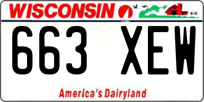 WI license plate 663XEW