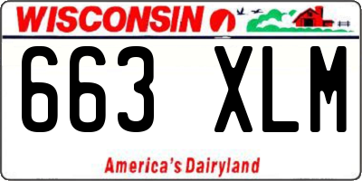WI license plate 663XLM