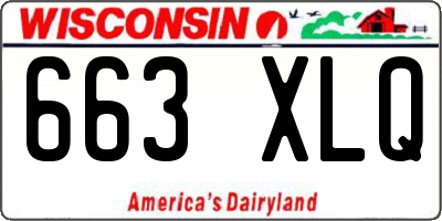 WI license plate 663XLQ