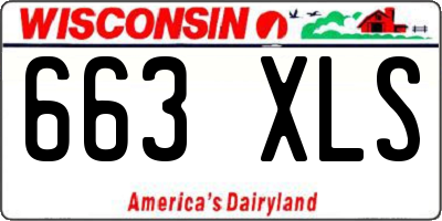 WI license plate 663XLS