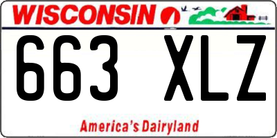 WI license plate 663XLZ