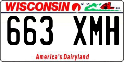 WI license plate 663XMH