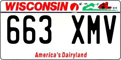 WI license plate 663XMV