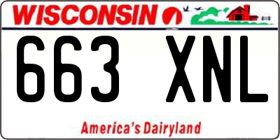 WI license plate 663XNL