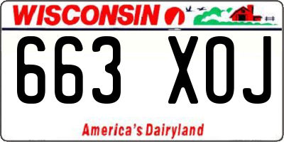 WI license plate 663XOJ