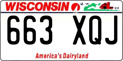 WI license plate 663XQJ