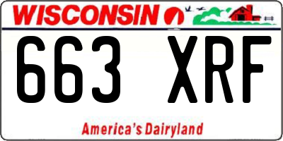 WI license plate 663XRF